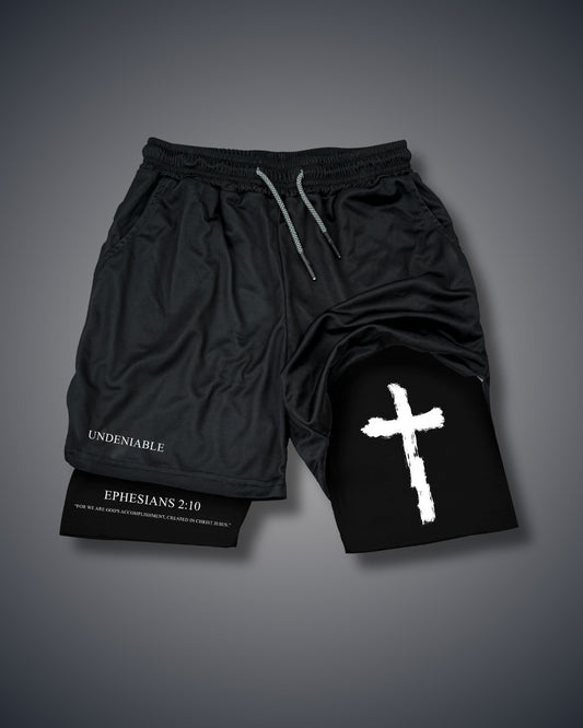 Epheser 2:10 Cross-Performance-Shorts