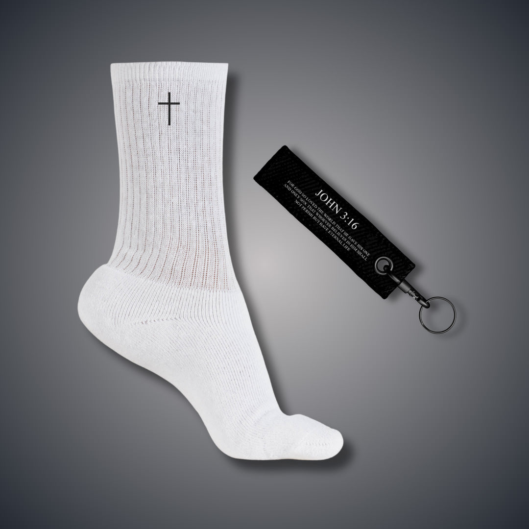 Christian Performance Socks + Keychain